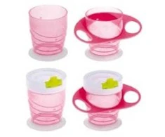 BROTHER MAX 220 ml 4+ mėn. 4IN1 puodelis, rožinis