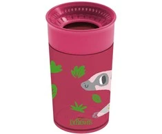 DR. BROWN'S 300 ml gertuvė su dangteliu CHEERS 360 DECO, raudona