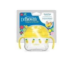 DR. BROWN'S sausų užkandžių indelis, geltonas