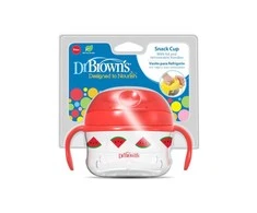 DR. BROWN'S sausų užkandžių indelis, raudonas