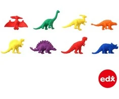 Edx Education EDX dinozaurų figūrėlės indelyje, 32 vnt.