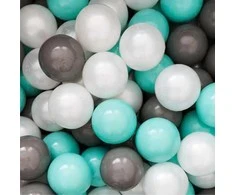 FLUMI kamuoliukai Mint/Dark pilkas/Pearl, 200 vnt.
