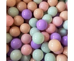FLUMI kamuoliukai Violetinė/Mint/Peach, 200 vnt.