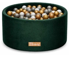 FLUMI personalizuotas kamuoliukų baseinas + 200 kamuoliukų, Dark Žalias