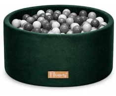 FLUMI personalizuotas kamuoliukų baseinas + 200 kamuoliukų, Dark Žalias