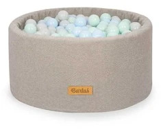 FLUMI personalizuotas kamuoliukų baseinas + 200 kamuoliukų TEDDY, Pilkas