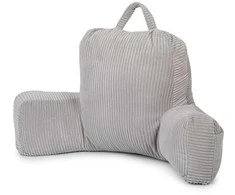 FLUMI skaitymo pagalvė su porankiais ir kišenėmis VELOUR, Pilkas