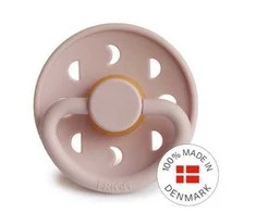 FRIGG 0-6 mėn. lateksinis čiulptukas MOON, Blush