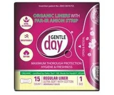 GENTLE DAY ekologiški kasdieniai įklotai su anijonų juostele ECO FAR-IR Anion MINI, 15 vnt.