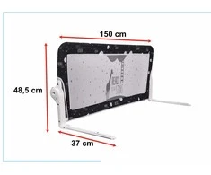 Guimo Apsauginių vartų barjeras lovos apsaugai 150 cm juodas