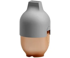 HEORSHE 160 ml silikoninis buteliukas kūdikiui Ultra Wide Neck, pilkas