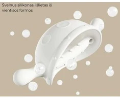 HEORSHE silikoninis kramtukas EXPLORER, baltas