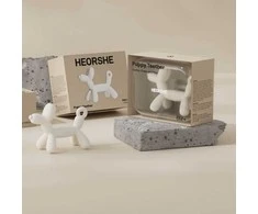HEORSHE silikoninis kramtukas PUPPY, baltas