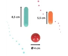 Ikonka KIK magnetiniai konstrukciniai blokai, 25 elementai
