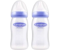 LANSINOH 240 ml maitinimo buteliukai, 2 vnt.