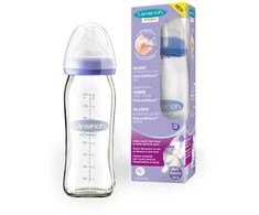 LANSINOH 240 ml stiklinis maitinimo buteliukas