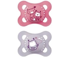MAM 0-6 mėn. čiulptukai ORIGINAL pink, 2 vnt.