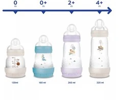 MAM 160 ml Easy Start Anti-Colic buteliukas, mėlynas