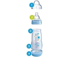 MAM 260 ml Easy Start Anti-Colic buteliukas, mėlynas