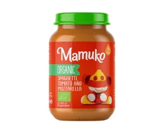 MAMUKO ekologiški spagečiai su pomidorais ir mozarella