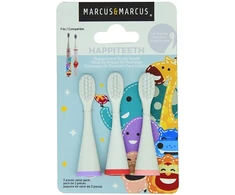MARCUS&amp;MARCUS keičiamos dantų šepetėlio galvutės, raudona, violetinė, rožinė, 3 vnt.