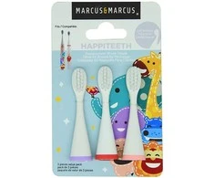 MARCUS&amp;MARCUS keičiamos dantų šepetėlio galvutės, raudona, violetinė, rožinė, 3 vnt.