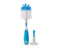 MUNCHKIN šepetėlis buteliukų ir žindukų plovimui BRISTLE BROSSE, mėlynas