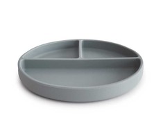 MUSHIE silikoninė lėkštė limpančiu dugnu, Stone