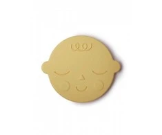 MUSHIE silikoninis kramtukas FACE, Banana Kreminis
