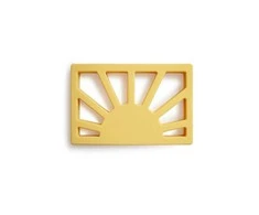 MUSHIE silikoninis kramtukas SUN, Muted Geltona