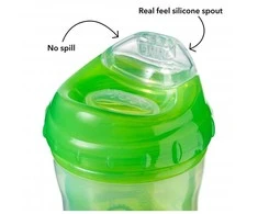 NUBY 18+ mėn. gertuvė INSULATED COOL SIPPER, mėlyna, 270 ml
