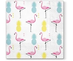 Out of the blue ROXAN popierinės servetėlės PINEAPPLE AND FLAMINGO