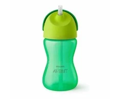 Philips AVENT 12+ mėn. puodelis su šiaudeliu 300 ml, žalias