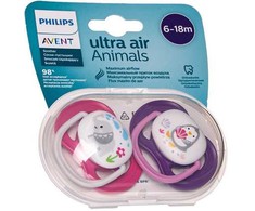 Philips AVENT 6-18 mėn. silikoninis čiulptukas ULTRA AIR M, 2 vnt., SCF080/08