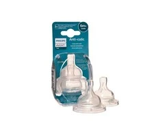 Philips AVENT Anti-Colic F žindukai nuo 6 mėn., 2 vnt., keturios skylutės