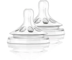 Philips AVENT Natural 1+ mėn. Nr. 2 lėtos tėkmės žindukai, 2 vnt.