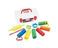 PLASTICINE plastilinas su įrankiais ir formelėmis, 6 spalvos