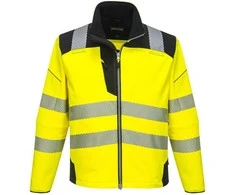 PORTWEST gero matomumo darbo švarkas T402 PW3 Softshell, Geltona/Juoda