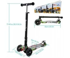 SCOOTER paspirtukas 6-12 m. su manevringais ratukais MAXI - DANCE