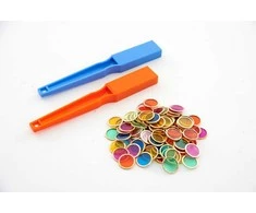 SHAW MAGNETS magnetinių lazdelių ir spalvotų metalinių diskelių rinkinys