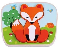 SUN BABY medinė dėlionė FOX
