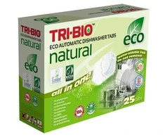 Tabletės indaplovėms TRI-BIO VISKAS VIENA, 25 tabletės, 500g