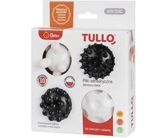 TULLO kamuoliukai sensoriniam vystymui, juoda/balta, 4 vnt.