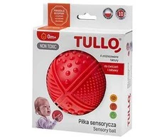 TULLO kamuoliukas sensoriniam vystymui, raudonas