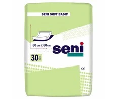 T.Z.M.O SENI Soft vienkartiniai paklotai BASIC 60x60 cm, 30 vnt.