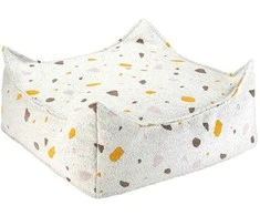 WIGIWAMA kvadratinis pufas TERRAZZO, Marble