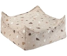 WIGIWAMA kvadratinis pufas TERRAZZO, Sand