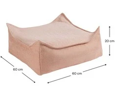 WIGIWAMA lauko kvadratinis pufas SEASHELL
