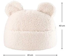 WIGIWAMA pagalvė TEDDY, Kreminis Baltas