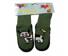 WOWERAT tapukai vaikams su odiniu paduku FUNNY PETS, žali